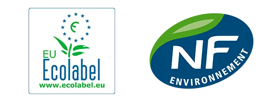 Logos EU Ecolabel et NF Environnement